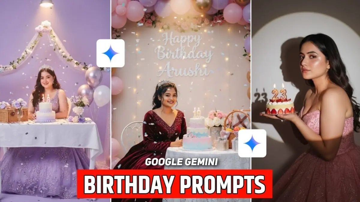 Cover of Gemini Happy Birthday Ai Prompt